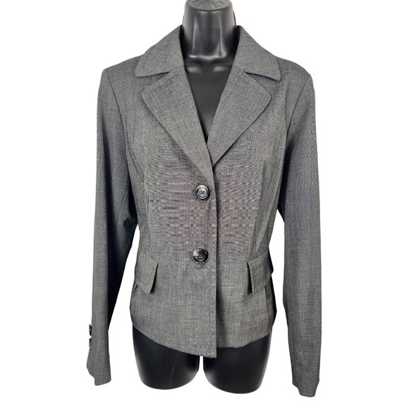 Women’s cropped and Lined business jacket size 12 gray - Picture 1 of 15